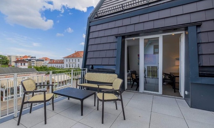 Alt-Travemunde/Ronnau Apartment | Atlantic Grand Hotel - Studio Plus mit Balkon