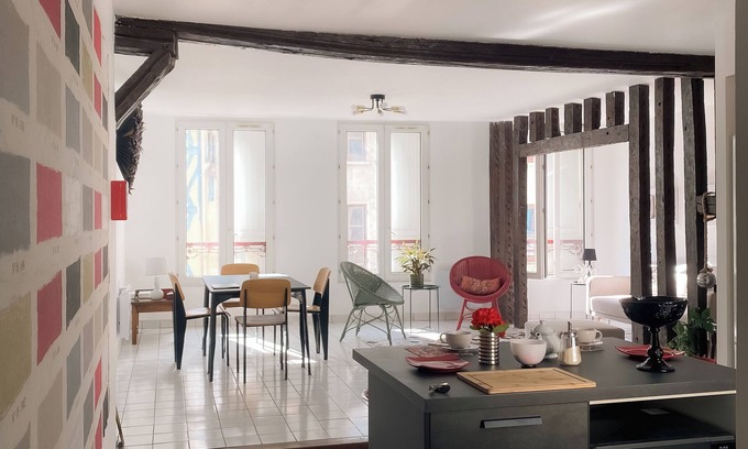 Provins Apartment | "Au nom de la Rose", Beau 3 Pièces en Centre-ville