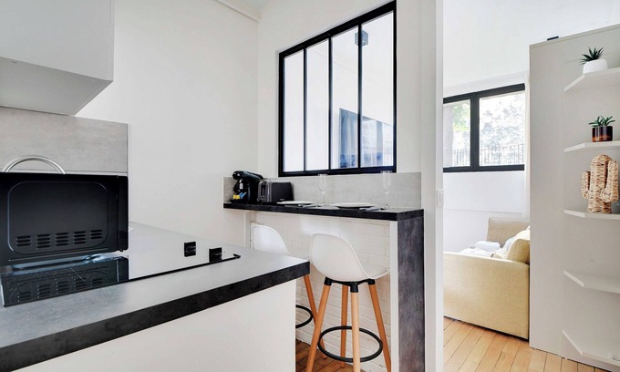 Quartier de la Plaine-de-Monceaux Apartment | Authentic Studio - 2P - Plaine-monceau