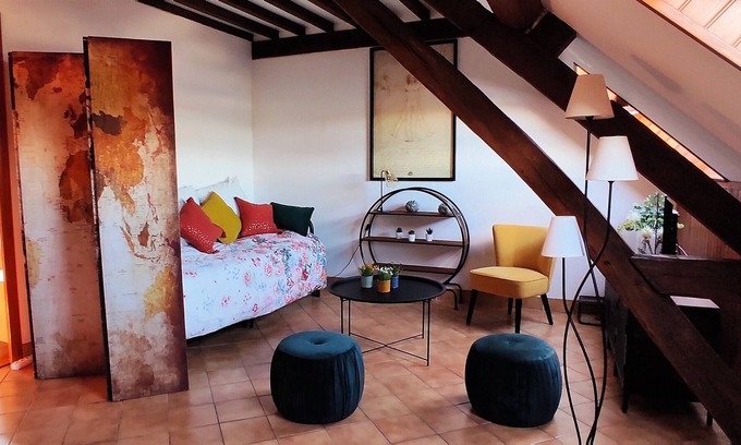 Pouilly-sur-Loire Apartment | Aux Nids d'Hirondelles, View of the Loire apartment for 6 people in Pouilly sur Loire