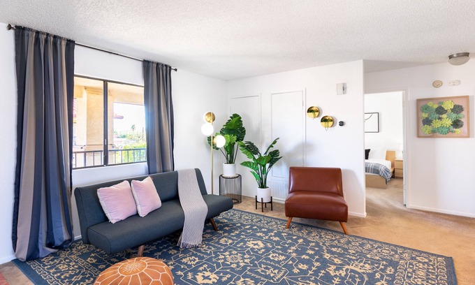 Desert Hot Springs Apartment | B3- Desert Chic 2brd w/Balcony- Professionally Clean