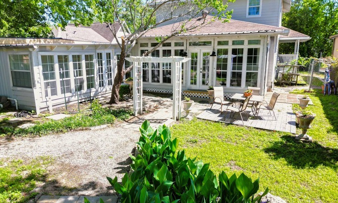 Conroe House | Backyard, Deck & Fire Pit: Conroe Getaway