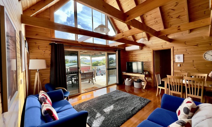Stieglitz House | Bay views Escape: Relaxing Home for You and Your Family with outdoor EV Charger