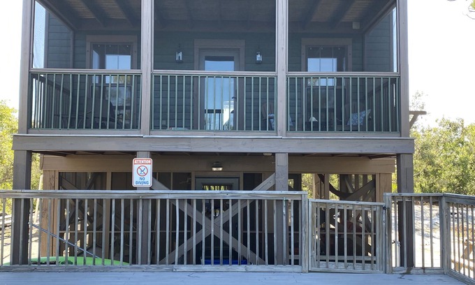 Port St. Joe House | Bayfront house with dock and pool. Enjoy spectacular views of St Joe Bay.