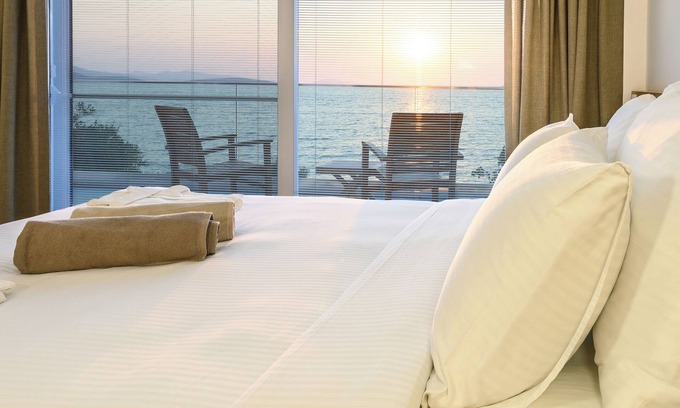 Bodrum Villa | BD-414 4 Bedroom Seafront Detached Holiday House with Private Pool and Garden
