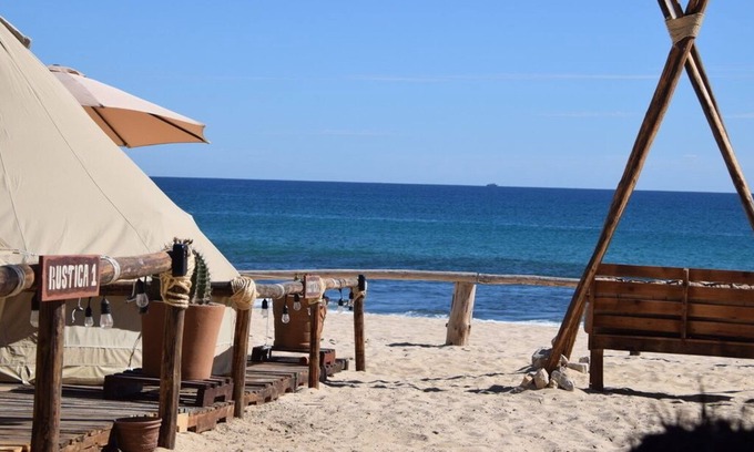 San Jose del Cabo RV Rental | Beach front Tipi with A/C