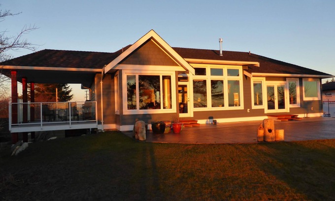 Comox House | Beach Front Paradise! Views out every window.