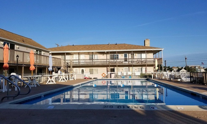 Beach Haven Condo | Beach Haven LBI Ocean Front Condo Inground Pool, Steps to the Atlantic Ocean