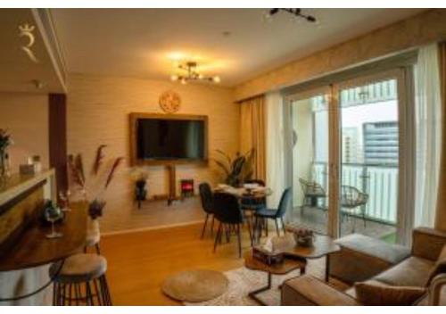 Al Raha Beach Apartment | Beach Plaza Nest 1BR - Cozy Stay with Beach Access at Al Muneera, Al Raha