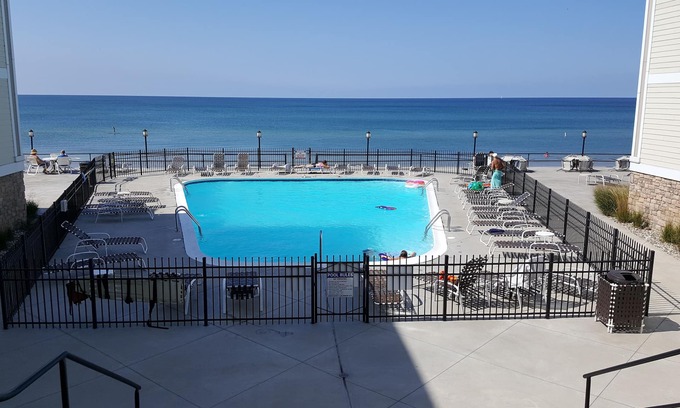 South Haven Condo | Beachfront Condo on Lake Michigan with heated pool.