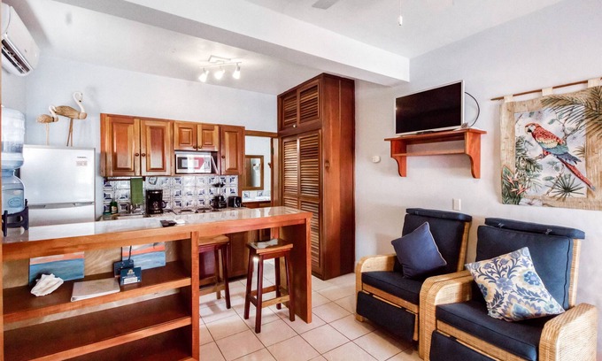 San Pedro Condo | Beachfront dog-friendly condo with pool - walk to ocean from beachfront veranda