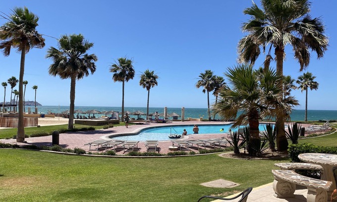 Centro Condo | Beachfront Ground Floor Condo A108 Princesa Resort - Newly Remodeled