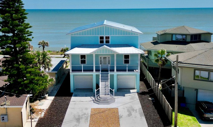 Flagler Beach House | Beachfront retreat w views, games, hot tub & more!