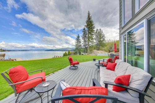 Sandpoint House | Beachfront Sagle Retreat with Boat Dock and Lift