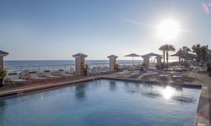 Panama City Beach Apartment | Beachfront Villa ! Outdoor Pool & Hot Tub
