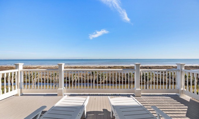 Galveston House | Beachtown Galveston - Luxury Beachfront Home w/Private Pool, Elevator, Yard!