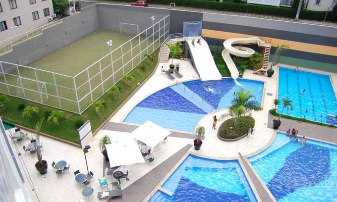 Pousada do Rio Quente Apartment | Beautiful Flat Apartment With Full Kitchen 300 Meters From Hot Park