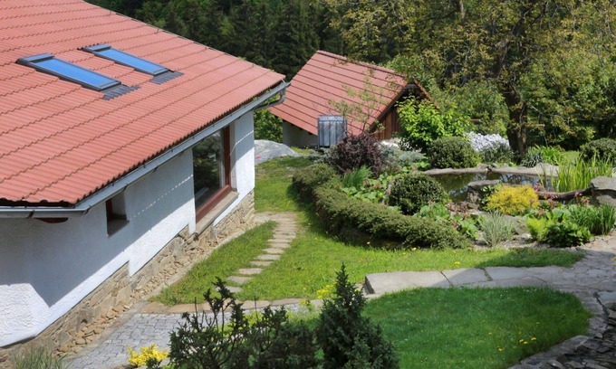 Lhotka House | Beautiful private villa for 12 people with WIFI, TV, terrace, panoramic view and parking