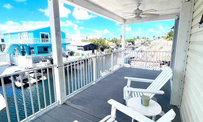 Key Largo Village House | Beautiful 3 bd 2 bth on Canal - Private Beach - Convenient Ocean Access