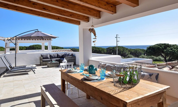 Baia Sant'Anna House | Beautiful and modern villa with beautiful sea view, not far from the rocky coast.