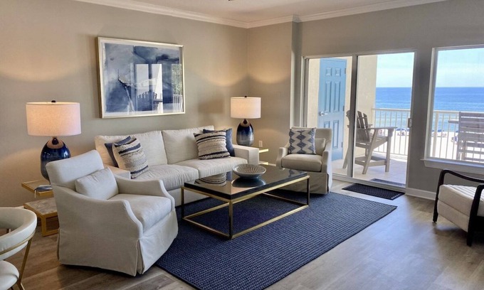Orange Beach Condo | Beautiful and Spacious Beachfront Rental! Beach Chair Service Included!
