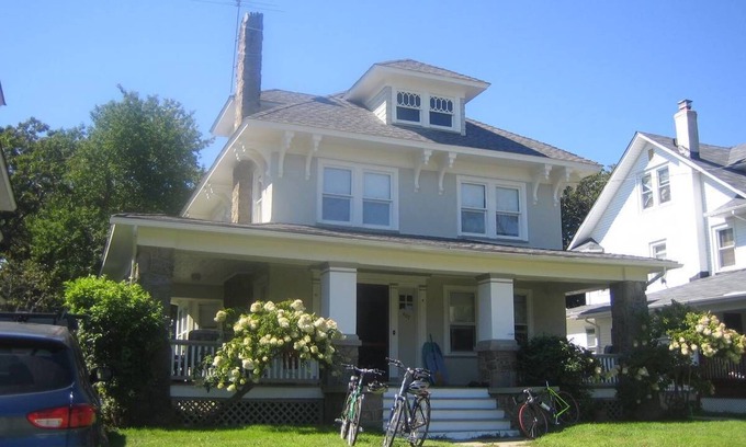 Bradley Beach House | Beautiful architect's house 3 bdrm, 1.5 bath with wraparound porch, piano, swing