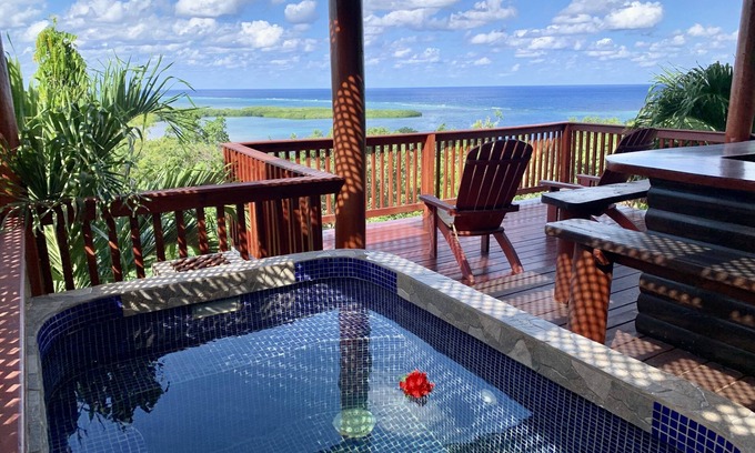 Politilly Bight House | Beautiful Caribbean Hilltop Home Overlooking Turquoise Sea Close to Beaches