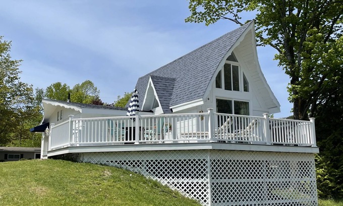 Charlevoix Ski Chalet | Beautiful Chalet custom built w/fireplace and outdoor deck with firepit-all new!