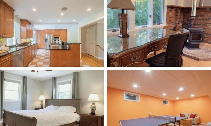 Southborough House | Beautiful clean Bright Quiet 4BDR 3 Bath house 1min to route 9 big yard