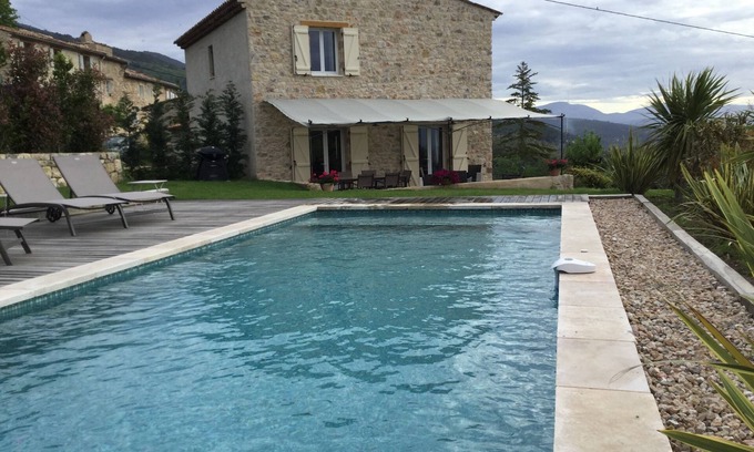 Seillans House | Beautiful country house with panoramic view heated swimming pool indoor outdoor wifi
