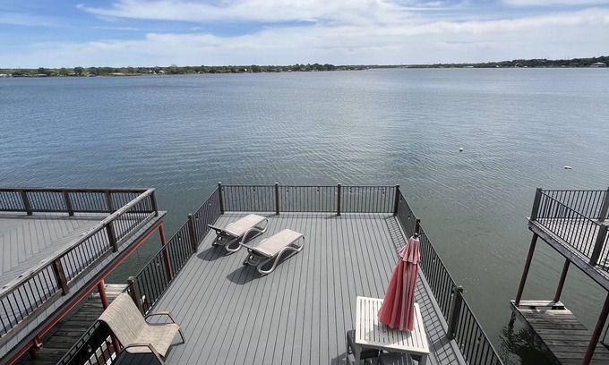 Granbury House | Beautiful Lake Views in this 2 story Chalet with Boat Slip!