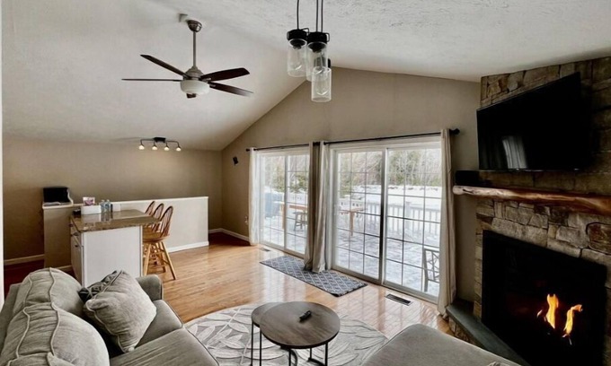East Wakefield House | Beautiful lakefront! Private, sandy beach. Fire pit. Parking. Two living areas.