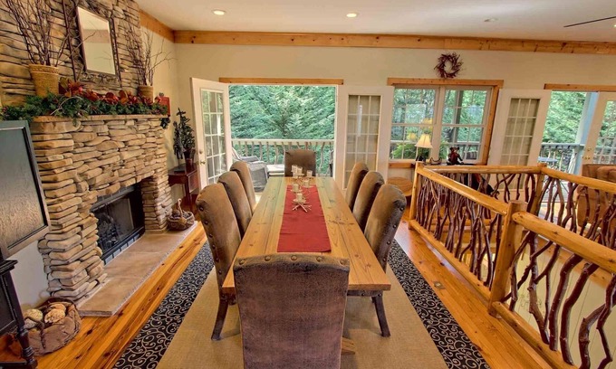 Sky Valley House | Beautiful lodge, 4 king bedrooms, all with private baths! 5 decks to enjoy.