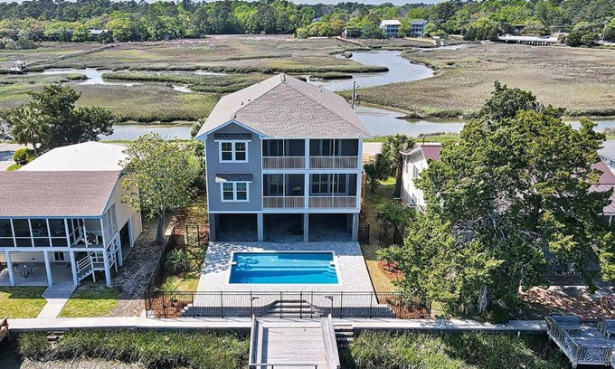 Litchfield by the Sea House | Beautiful Marshview home with 7 Bedrooms