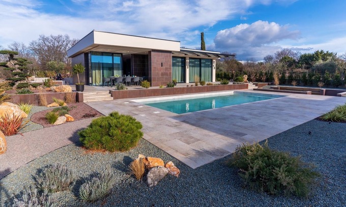 Brzac Villa | Beautiful new modern villa with pool and large garden