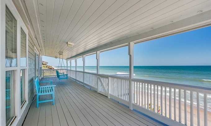 Vilano Beach House | Beautiful Ocean Front Home - “Serenity Now”