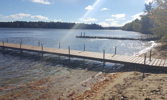 Windham House | Beautiful pet-friendly home with gorgeous sandy beach on Little Sebago Lake!