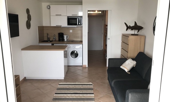 Cavaliere Beach Apartment | Beautiful Studio Cabin 50m from the beach of Cavalière completely new