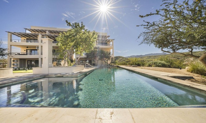 Buenavista Apartment | Beautiful view of the Sea of Cortez. Take a pool plunge or a soak in the hot tub