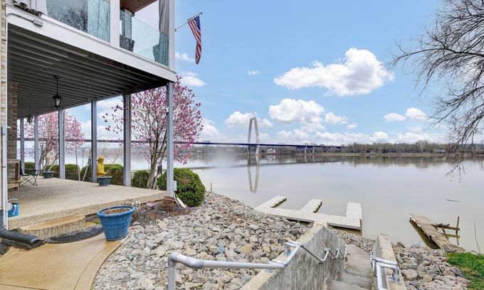 Jeffersonville House | Beautiful views and sunrises overlooking the water. Spacious home with elevator.