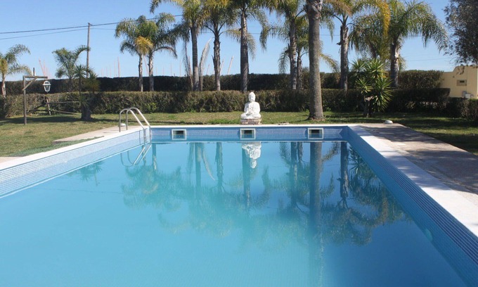 Montijo House | Beautiful villa for 6 people with WIFI, pool, A/C, TV, terrace and parking