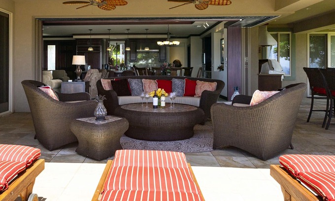 Kamuela Villa | 🌺Beautiful Waiulaula Villa - Ocean and Golf Views - Entertaining Lanai Galore!