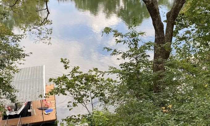 Estill Springs House | Beautiful waterfront home on Tim’s Ford Lake with lake views and a private dock.