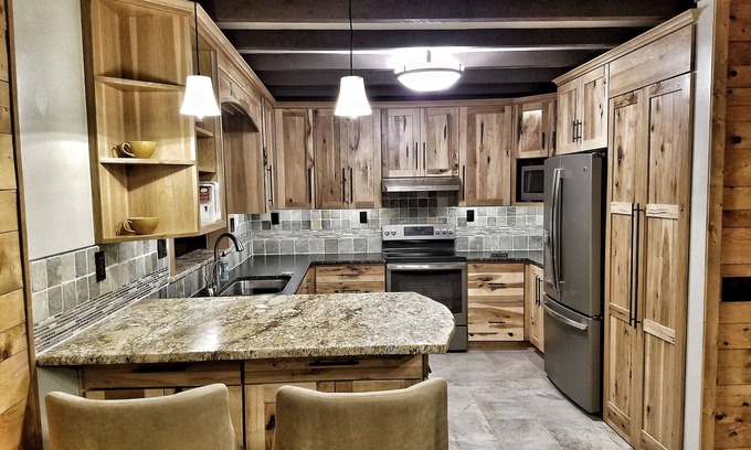 Harrietstown House | Beautiful Year Round Adirondack Home with Privacy, Hot Tub and Stunning Views