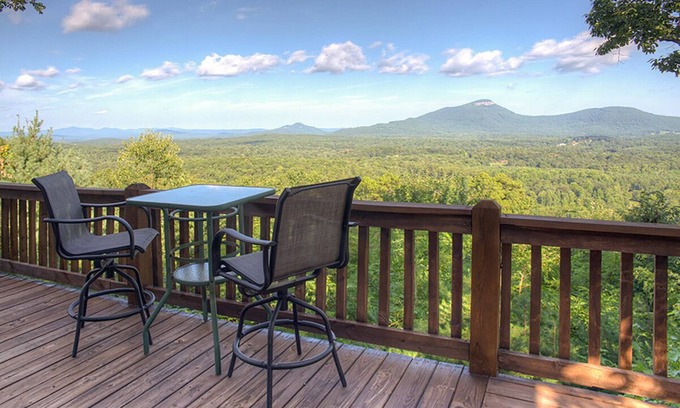 Cleveland Cabin | Bella Vista II- Luxury Couples Cabin with Phenomenal Mountain Views and Hot Tub