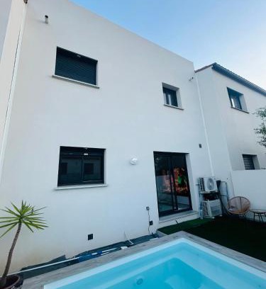 Perpignan House | Belle chambre dans villa neuve avec piscine