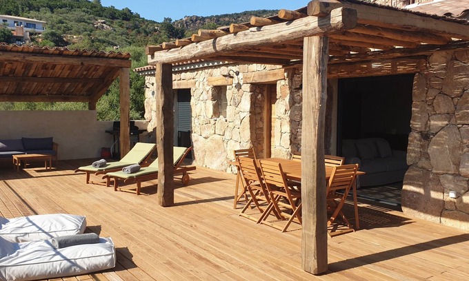 Pinarellu House | BERGERIE STONE HOUSE - HEATED PRIVATE SWIMMING POOL U Nidu