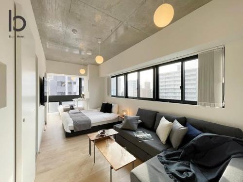 Hiroshima City Centre Apartment | bHOTEL Nekoyard - Modern Beautiful Studio, Walk to Peace Park & Shops