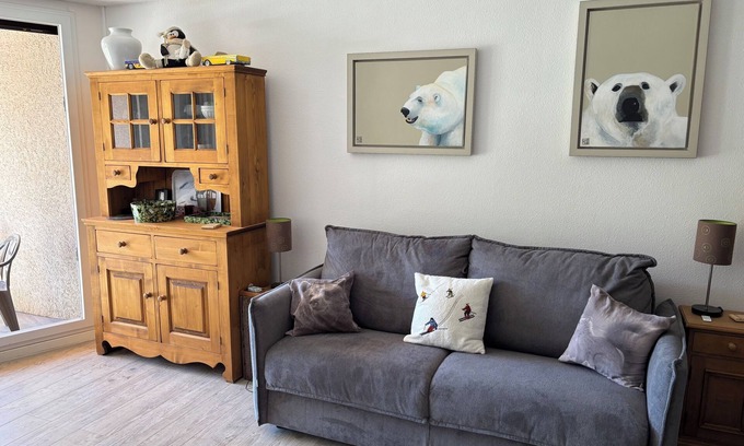 Villard-de-Lans Apartment | Big and pleasant studio full south 34 m2 at the foot of the slopes with parking place