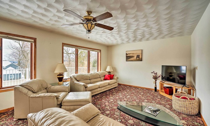 Green Lake House | Big Green Getaway w/ Lake Views & Wraparound Deck!